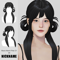 Maxis Match FHair 021 V1 project image