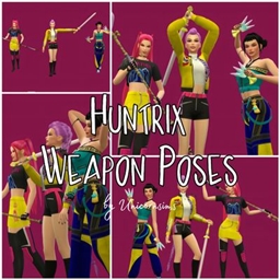 Huntrix Weapon Poses logo