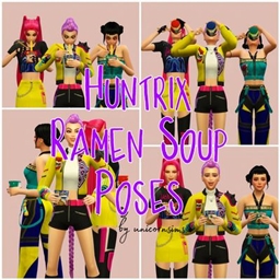 Huntrix Ramen Soup Poses logo