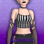 Okkult Bewitched Accessory Crop Top logo