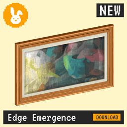 Raster Rabbit: Daily Drop - Edge Emergence | EARLY LIGHT Abstract Collection (3 New Paintings) logo