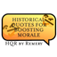 Historical quotes for boosting morale logo