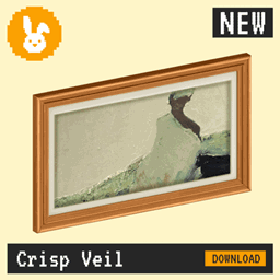 Raster Rabbit: Daily Drop - Crisp Veil | EARLY LIGHT Abstract Collection (3 New Paintings) project image