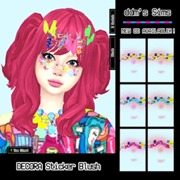 C / Y2K DECORA Sticker Blush Orange/Pink project image