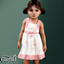 Toddler - Floral bow dress with cheerful summer sweetness logo