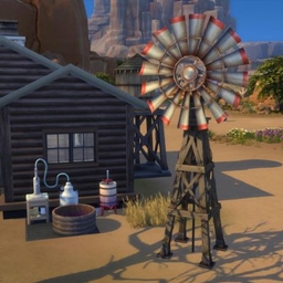 Far West Wind Turbine By Serinion | Chinese Translation - The Sims 4 ...