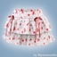 Ruffle lace mini skirt logo