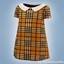 Infant - Plaid collar dress logo