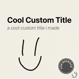 Cool Minecraft Titles logo
