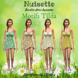 Nightgown // Look floral // Recolor nightgown basegame logo