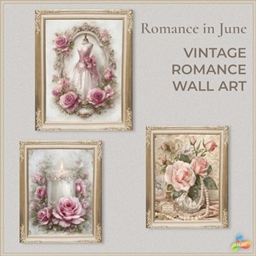 Romance in June Vintage Wall Art logo