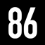 Eighty-six logo