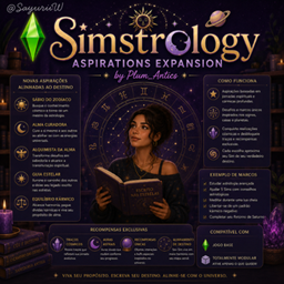 Simstrology Aspirations Expansion  by Plum_Antics - Tradução PTBR