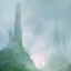 the land behind the mist logo