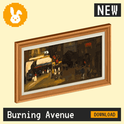 Raster Rabbit: Daily Drop - Burning Avenue | BRIGHT EXPOSURE Genre Collection (3 New Paintings)