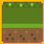 Gold block outline logo