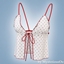 Polka dot lace up cami logo