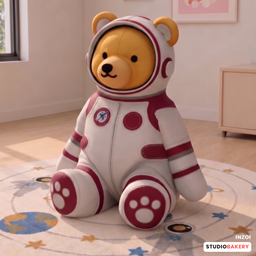 StudioBakery Astronaut Bear Plush Red project image