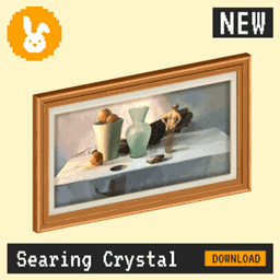 Raster Rabbit: Daily Drop - Searing Crystal | BRIGHT EXPOSURE Still Life Collection (3 New Paintings)