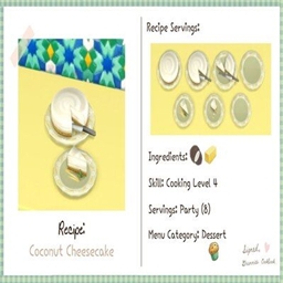 Coconut Cheesecake - littlbowbub / Translated to Spanish by dokimtz logo