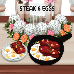 Steak & Eggs -  AlwaysJustJay / Translated to Spanish by dokimtz logo