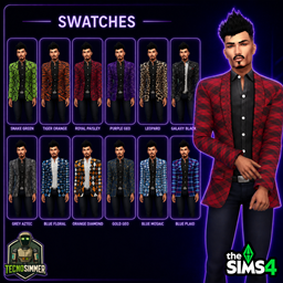 Blazer suit textured by TecnoSimmer logo