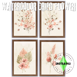 Watercolor Dried Flowers logo