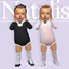 Infant bodysuit N02ⁿᵃᵗᵃˡⁱˢ logo
