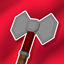 Simple Battle Axe logo