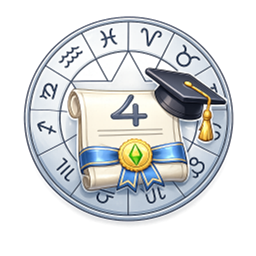 Plum Antics' Simstrology Degree logo