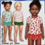 Toddler Cute Cherries Beachwear logo