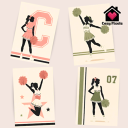 Minimal Cheerleading Posters logo