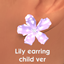 Lily earring - Child ver logo