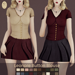 Leonore Button Blouse project image