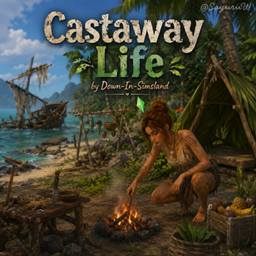 Castaway Life by Down-In-Simsland - Tradução PTBR logo