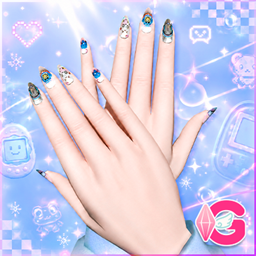 Y2K Digital Almond Nails • N09 – Virtual Pet, Retro Tech & Digital Nostalgia project image