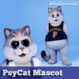 PsyCat Mascot logo