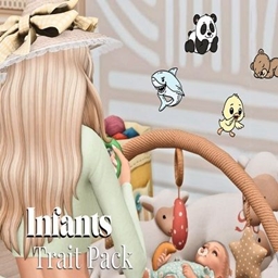 Infants | Sims 4 Trait Collection by babybeesims / Spanish translation by GatamolLunastra