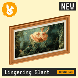 Raster Rabbit: Daily Drop - Lingering Slant| FADING WARMTH Genre Collection (3 New Paintings)
