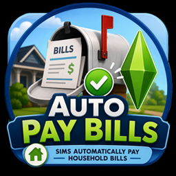 Auto Pay Bills – Sims Automatically Pay Household Bills