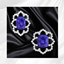 Royal Sapphire Halo Stud Earrings logo