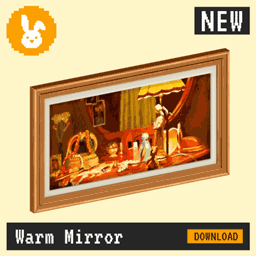 Raster Rabbit: Daily Drop - Warm Mirror | FADING WARMTH Still Life Collection (3 New Paintings)
