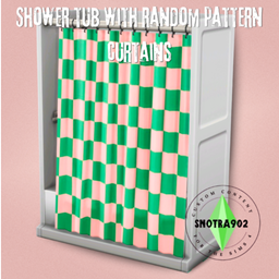 Shower Tub With Random Pattern Curtains project image