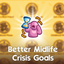 LunarBritney Better Midlife Crisis Goals / translation spanish by Monisims logo