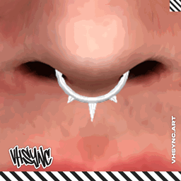 [VHSync] Three Spike Septum Piercing project image