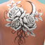 Moon with Roses Tattoo 2 logo