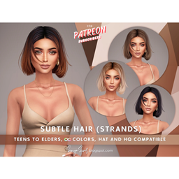 SONYASIMS - Subtle Hair (with floating strands) project image