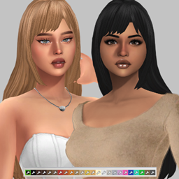 Diamond Hairstyle Maxis match mm Claudette11 logo