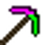 Glitched Pickaxe logo