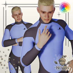 Bicolor Male Cahaya Diving Suit logo